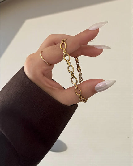 Oval Chain Armband