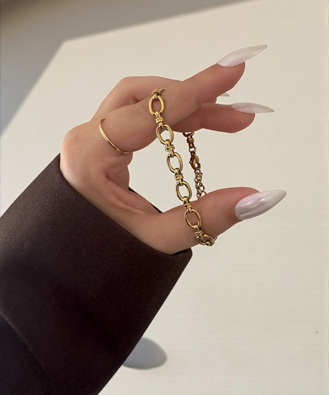 Oval Chain Armband