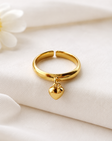 Heart Charm Ring